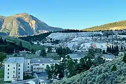 Area view of Mammoth Hot Springs