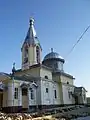 An exterior view of one of the monastery churches.