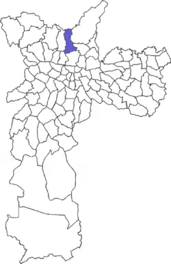 Location in the city of São Paulo