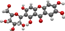 Chemical structure of mangiferin 3D