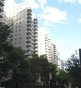 Manhattan House buildings in the Upper East Side.