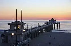 The Manhattan Beach Pier on a typical fall afternoon