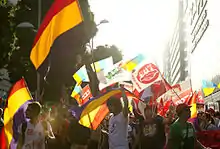 2012 demonstration in Las Palmas