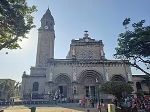 Main façade and bell tower of the cathedral