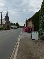 The main road of Maninghem