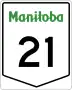 Provincial Trunk Highway 21 marker