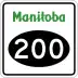 Provincial Road 200 marker