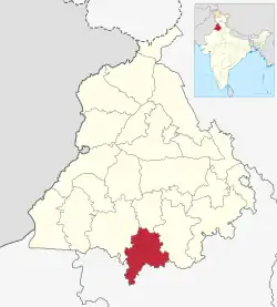 Location in Punjab