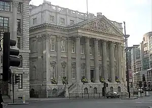 Mansion House, City of London.