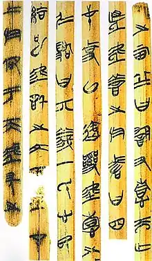 An early Chinese poetics, the Kǒngzǐ Shīlùn (孔子詩論), discussing the Shijing (Classic of Poetry)