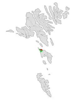 Location of Skopun Municipality in the Faroe Islands