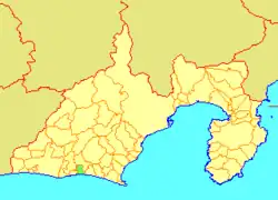 Location of Asaba in Shizuoka Prefecture