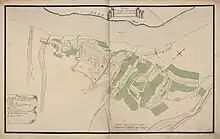 Map of the streets of Kashira 1780 (before redevelopment at the beginning of the 19th century).