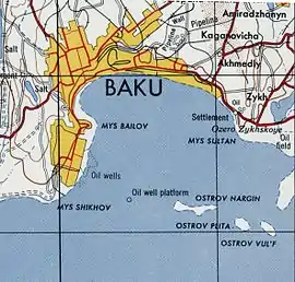 Tava ("O. Plita") island on a 1965 topographic map