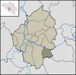 Location in the municipality of Charleroi