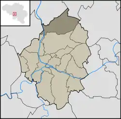 Location in the municipality of Charleroi