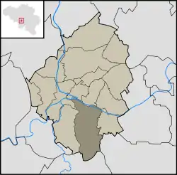 Location in the municipality of Charleroi