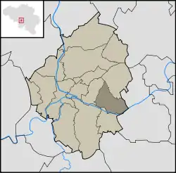 Location in the municipality of Charleroi