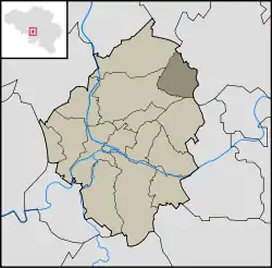 Location in the municipality of Charleroi