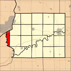 Location in Whiteside County