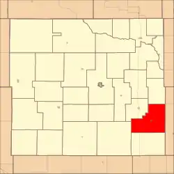 Location in Custer County