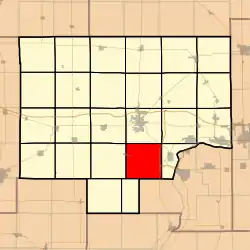 Location in Bureau County