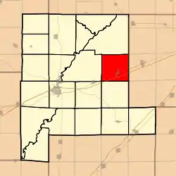 Location in Fayette County