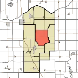 Location in Jasper County