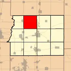 Location in Franklin County