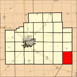 Location in McLean County