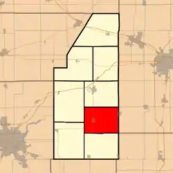 Location in Piatt County