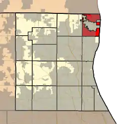 Location in Lake County