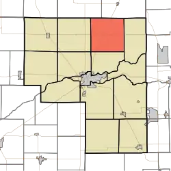 Location of Bethlehem Township in Cass County