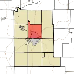 Location in Monroe County