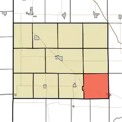 Location of Bolivar Township in Benton County