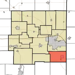 Location in Wayne County