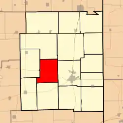 Location in Edgar County