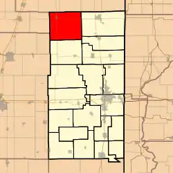 Location in Vermilion County