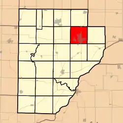 Location in Fulton County