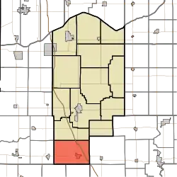 Location in Jasper County