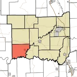 Location in Jackson County