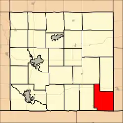 Location in Cowley County