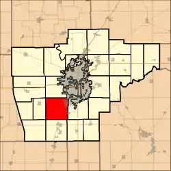 Location in Sangamon County