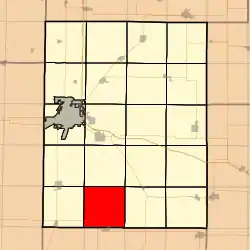 Location in Knox County