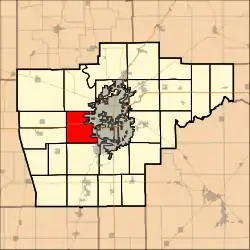 Location in Sangamon County