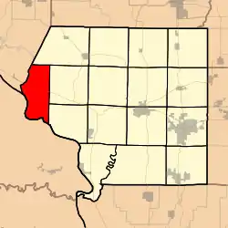 Location in Jackson County