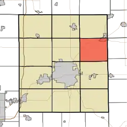 Location of Delaware Township in Delaware County