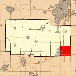 Location in Ogle County