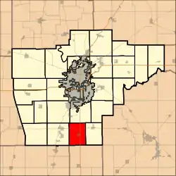 Location in Sangamon County