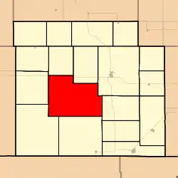 Location in Barber County